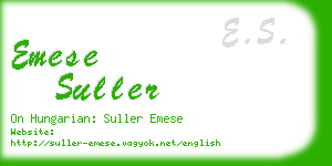 emese suller business card